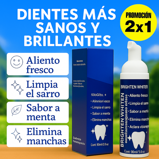 Brighten whiten | Dientes más blancos y limpios desde el primer uso