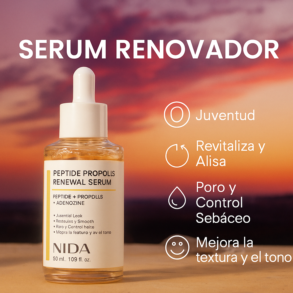NIDA | Restaura tu piel desde el primer gotero.