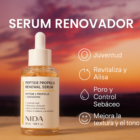NIDA | Restaura tu piel desde el primer gotero.